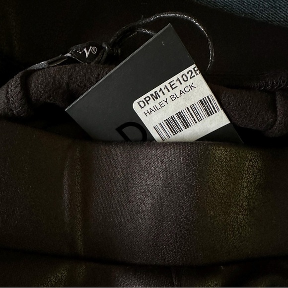 Nwt Dear John Hailey Crop Black Vegan Leather Leggings Jeggings Jeans Si… - Picture 4 of 5